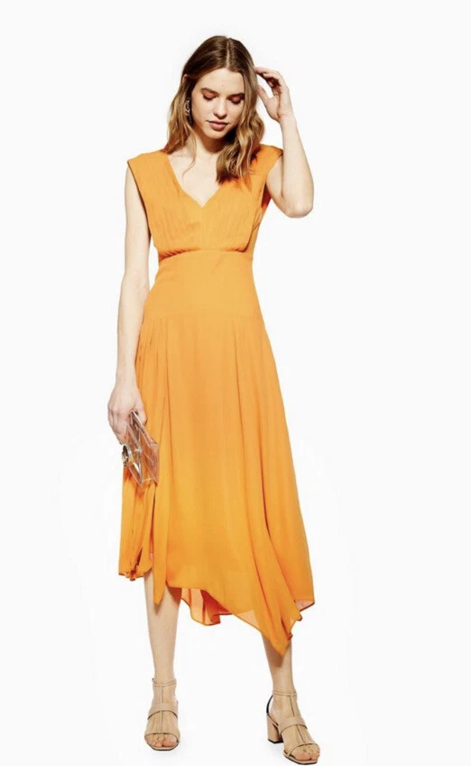 Topshop python pleated dress cheap