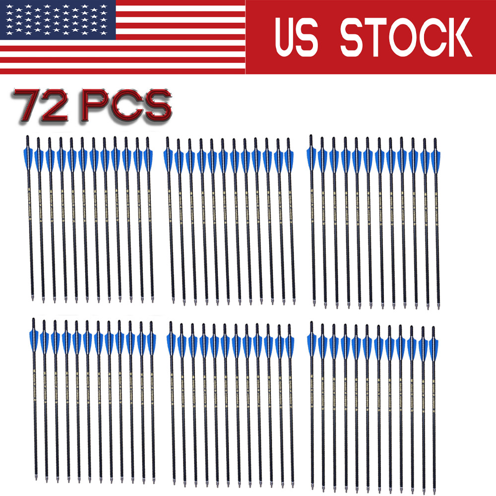 Bolts Carbon Arrow Archery Half Moon Nock Hunting Season