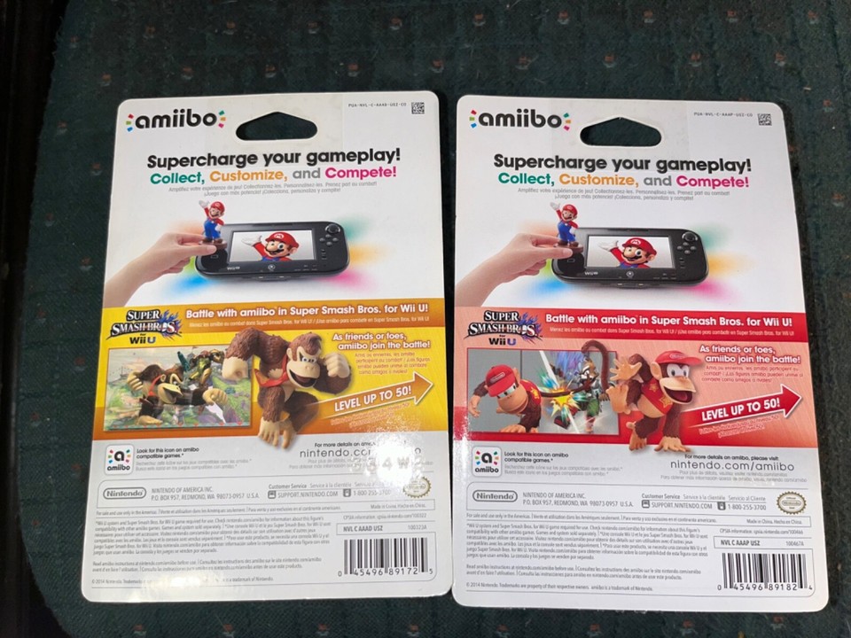 NINTENDO AMIIBO SUPER SMASH BROS SERIES DONKEY KONG + DIDDY KONG NEW IN