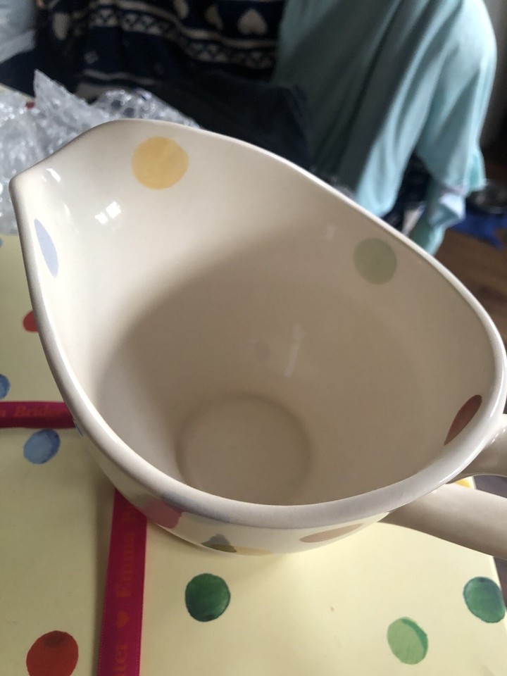 Emma Bridgewater Polka Dot Large Gravy Boat And Saucer Never Used eBay