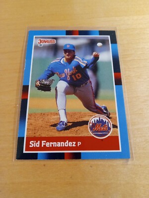 1988 Donruss #118 SID FERNANDEZ New York Mets Baseball Card, Pitcher, Star. (NM)