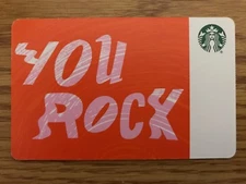 HTF Starbucks YOU ROCK Gift Card Never Swiped NO $ VALUE