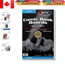 Premium Acid-Free Comic Book Backing Boards - 100 Count for Optimal Protection