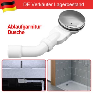 IMPTS Duschablauf Set 90 Mm – Extraflacher Siphon Mit Geruchsstop & Haarsieb
