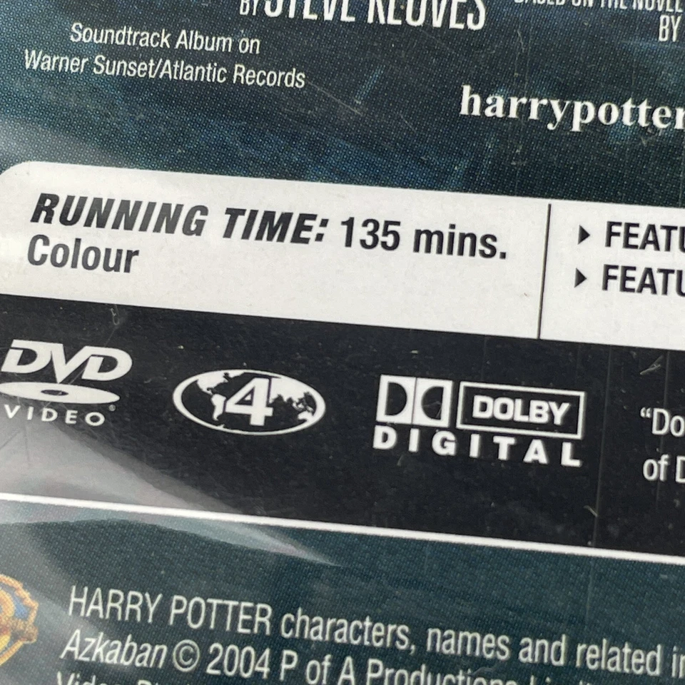 HARRY POTTER & THE PRISONER OF AZKABAN DVD 2 DISCS REGION 4 BRAND NEW & SEALED - Image 4 of 4