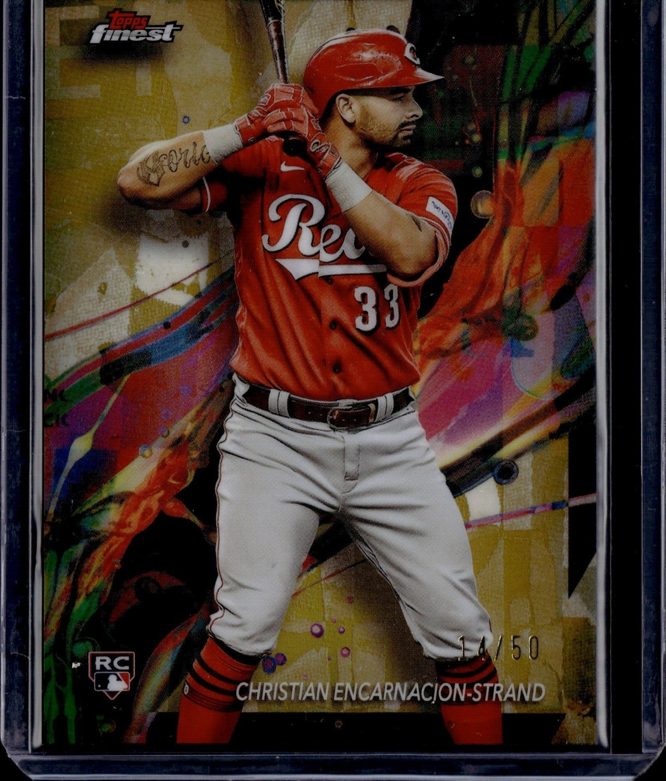2024 Finest Gold Refractors #4 Christian Encarnacion-Strand RC 14/50