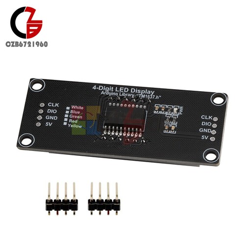 TM1637 4 Digits Digital LED 0.56" Display Tube Decimal 7 Segments Clock Module - Picture 43 of 51