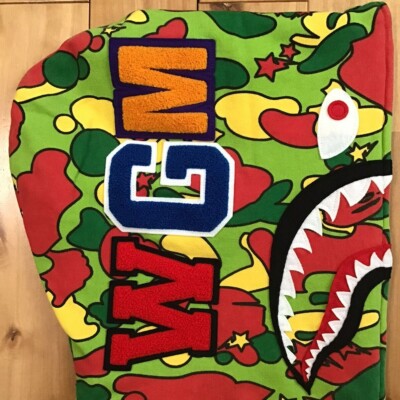 BAPE Psyche camo shark full zip hoodie STA camo A Bathing Ape Size