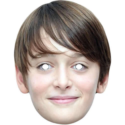 FUNKYBUNKY Noah Schnapp Celebrity Card Face Mask - Ready To Wear - Fancy Dress