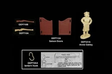 MARX Roy Rogers Western Town & Western Ranch 60mm plastic toy soldiers playsets