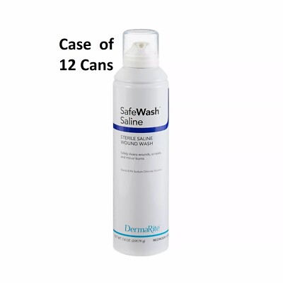 12 Pack SafeWash Wound Cleanser 7.1 oz. Spray Can REF 00245