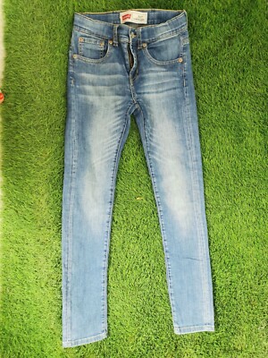LEVI'S 519 GIRL JEANS BAMBINA TAGLIA 10 ANNI COLORE BLU