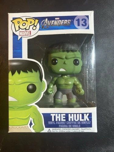 Funko Pop Marvel Avengers Hulk #13 OG Large Font First Run