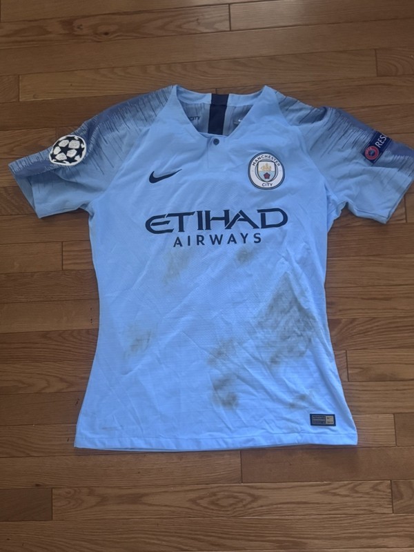 Danilo da Silva Manchester City UEFA Champions League Match Worn & photo matched