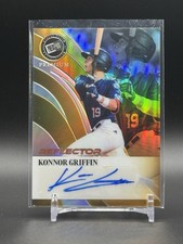 2024 Leaf Press Pass Premium Reflector Konnor Griffin Autograph 2/4 Gold SSP