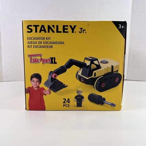 Stanley Jr Take Apart XL 24 pcs Excavator Kit - New Construction Toy Set - Picture 4 of 7