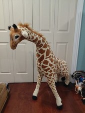 Melissa  Doug Giant Giraffe Lifelike Stuffed Animal Plush Standing Nursery