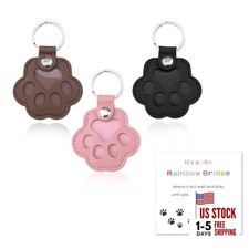 Dog Cat Paw Keychain Pet Lover Birthday Gifts Cat Dog Pet Fur Storage Keychain