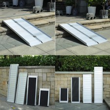 Portable Folding Wheelchair Ramp Stair Step Disabled Access Ramp Aluminum UK