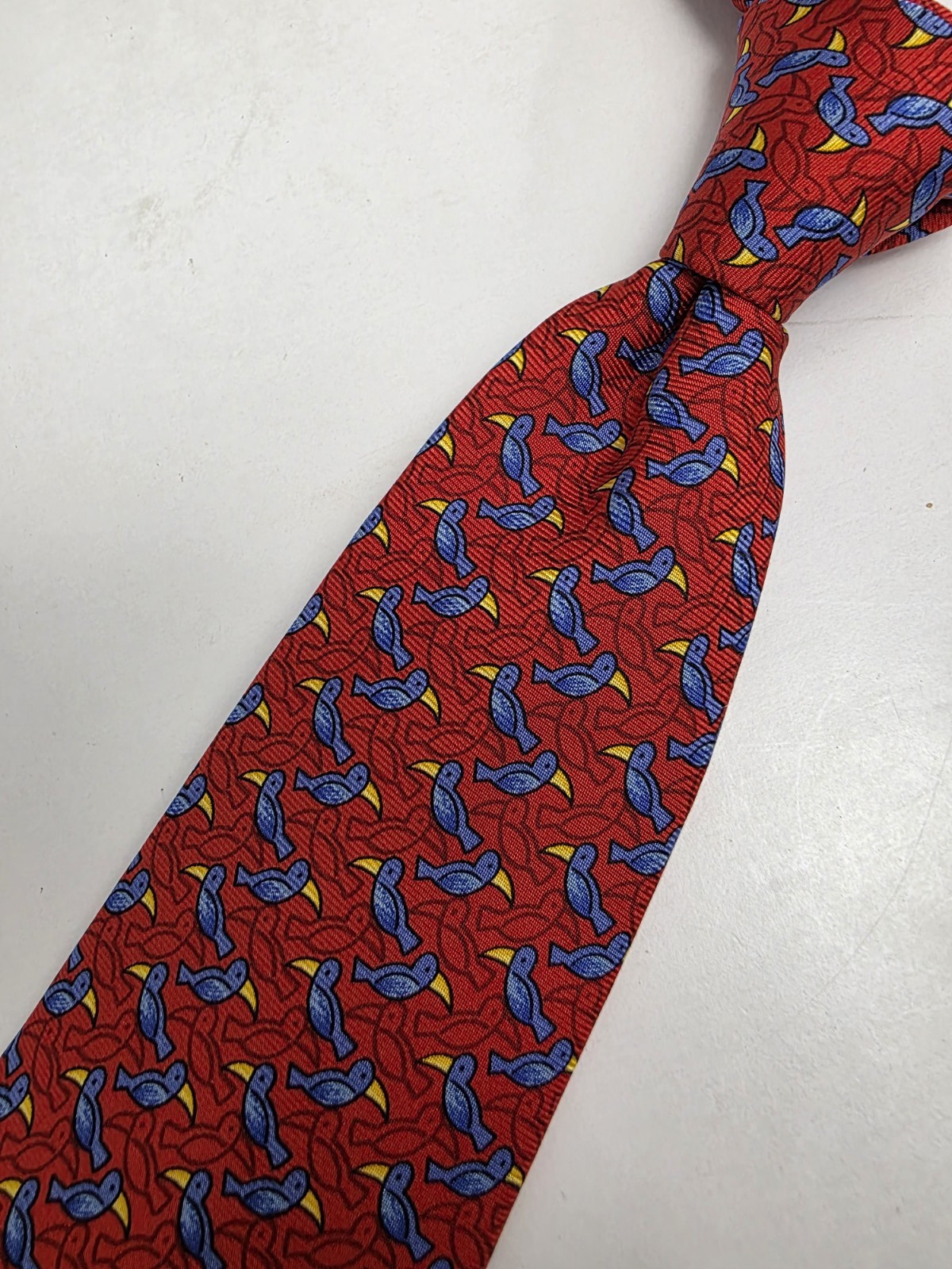 Current EUC Robert Talbott Best Of Class Tie Fowl… - image 1