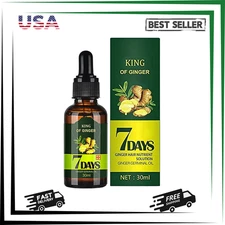 Hair Regrow 7 Day, Ginger Germinal Essential Oil Hair Growth Hair Loss Treatment