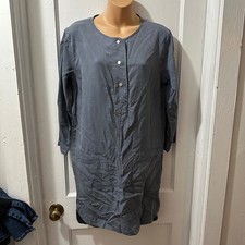 GAP Button Front Long Sleeve Dress in XS