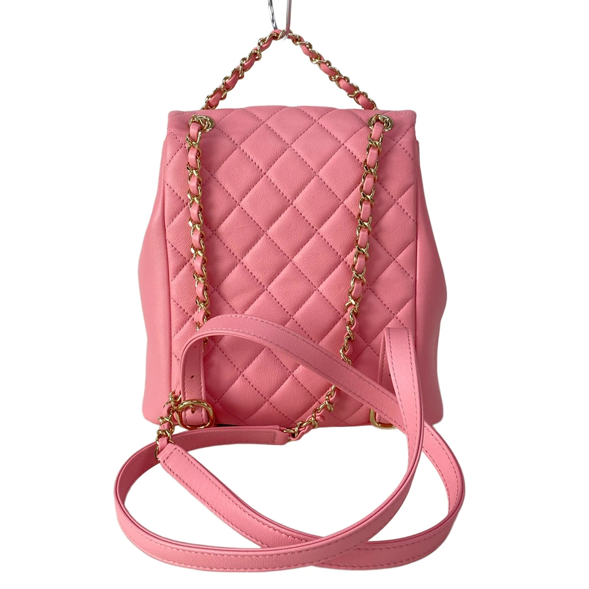 Chanel Matelasse Backpack AS3860 Chanel Matelasse Backpack AS3860 Pink Lambskin | eBay main image 4
