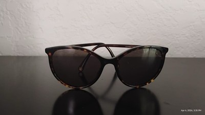 CHANEL Black Gray Tortoiseshell Oversized Sunglasses Chanel Tortoise Shell Oversized Frame Gradient Tint  main image 2