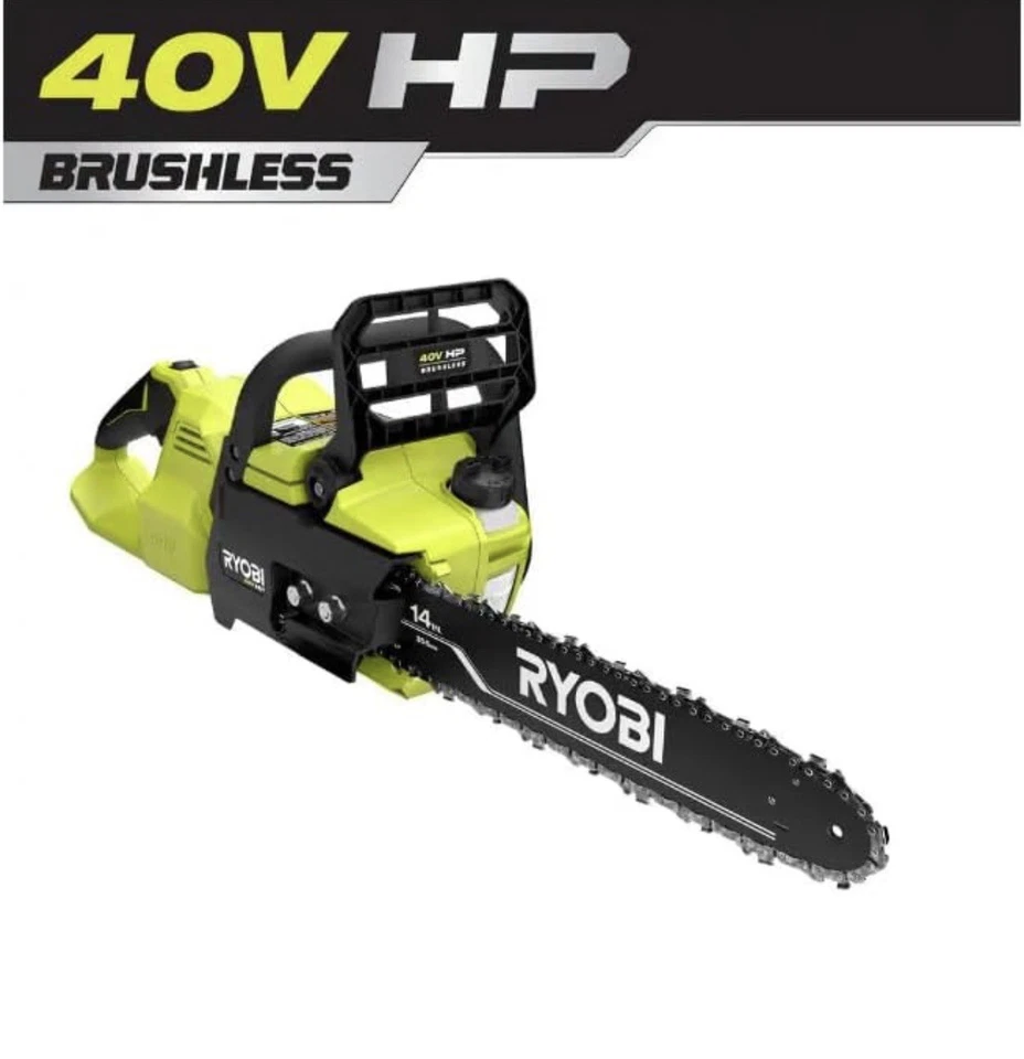 RYOBI 40V HP Brushless 14 in. Battery Chainsaw (Tool Only) - Image 2 of 2