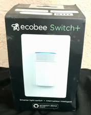 Ecobee Smart Light SWITCH + EB-SMSWVC-02 WHITE Built-In Alexa Home Office New!
