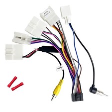 16Pin ISO Aftermarket Radio Harness Adapter for Toyota 2013-2019 with Black