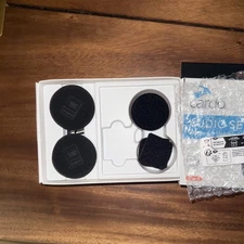 Cardo 45mm Audio Set, Works with Most Helmet Communicators (Single Pack), Black