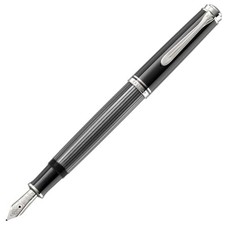 Pelikan M605 Souverän Black Stripe B-Bold Fountain Pen Officially Imported NEW