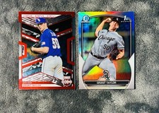 Grant Taylor 2023 Bowman Draft 1st Refractor & Status Red Foil SP /199