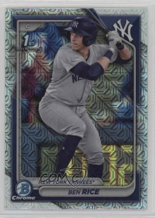 2024 Bowman Chrome Prospects Mega Box Mojo Refractor Ben Rice #BCP-186 0n1s