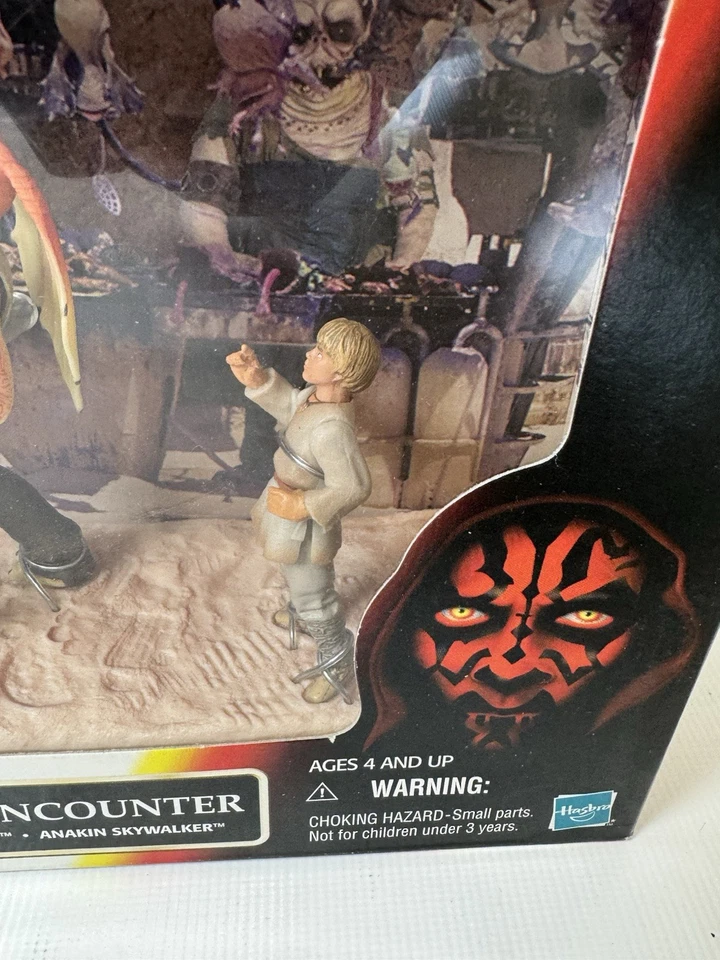 Tarro de encuentro Hasbro Star Wars Episodio I Mos Espa Anakin Sebulba 1999 nuevo en caja Foto 2 de 4