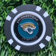 Jacksonville Jaguars Magnetic Poker Chip Golf Ball Marker New