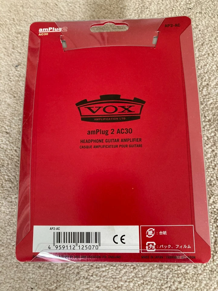 VOX Amplug2 AC30 Headphone Guitar Amplifier - BRAND NEW - Image 2 of 2
