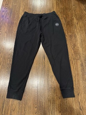 Canada Goose Men's Huron Logo Patch Black Sweatpants Joggers Size Men s XL