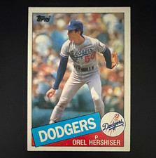 Topps 1985 Orel Hershiser Rookie Los Angeles Dodgers #493 Baseball Card. rookie card picture