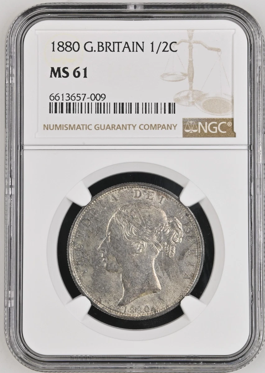 未曾流通1880 年英国硬币| eBay