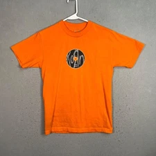 Korn Pleasures Orange Graphic T-Shirt Small 2018 100% Cotton Short Sleeve Tee