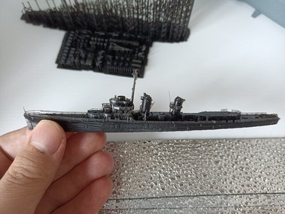 3D Printed 1/ 700 USS Halford destroyer Unpainted