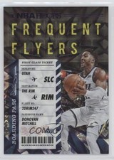 2020 Panini NBA Hoops Frequent Flyers Purple Explosion Donovan Mitchell #8 jc3