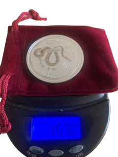 2013 Year of the Snake 1/2oz 99.9% Silver Coin In Capsule Perth Mint