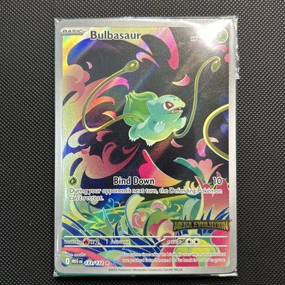 Pokémon Bulbasaur 133/132 Me01: Mega Evolution Illustration Rare Full Art Holo