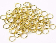200PCS 10Mm Double Loops round Split Jump Rings Wire Connector for Jewelry Makin