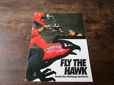 Honda Hawk I II  Hondamatic 1977 Folder Broschüre Prospekt Sales Leaflet 
