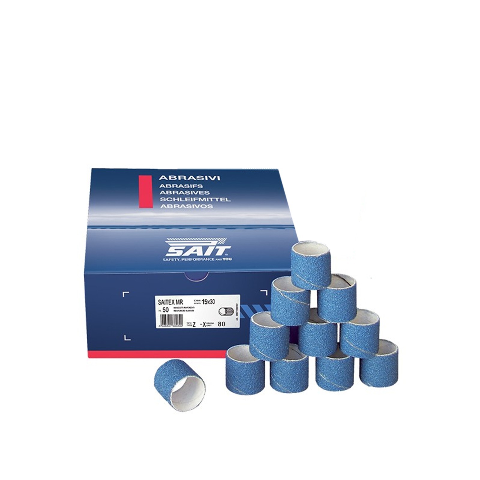 Scopri l'Efficienza SAITEX-MR: Manicotti 15x30 mm Grana 80 Zirconio