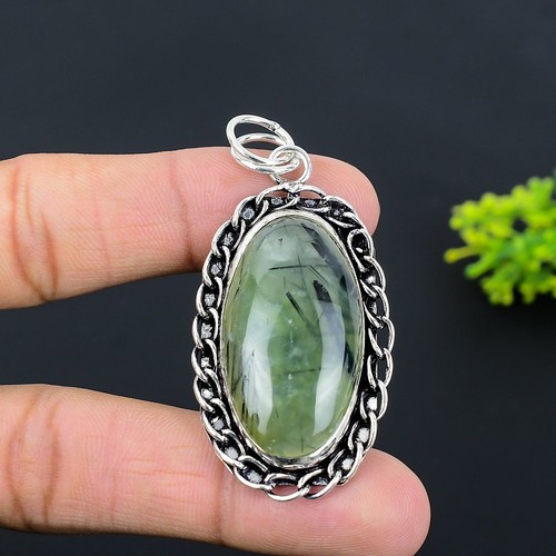 Pendentif Cœur En Jade Vert Naturel Grade A Et Argent 925 Sterling - Porte-bonheur - Neuf Avec étiquettes